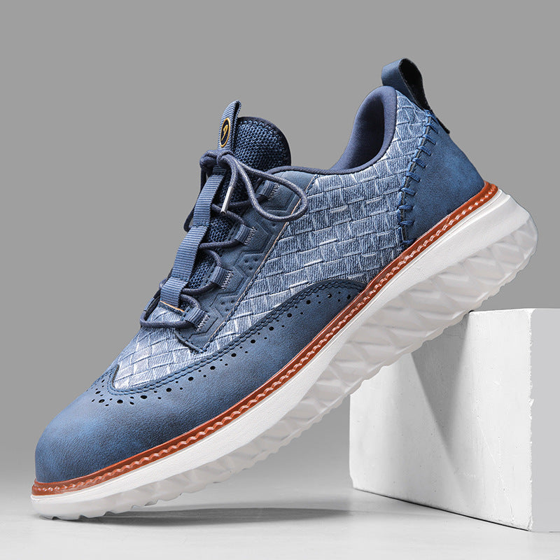Atmungsaktive Herren-Sneaker mit Webstruktur – Bild 4 | LuxeStyle