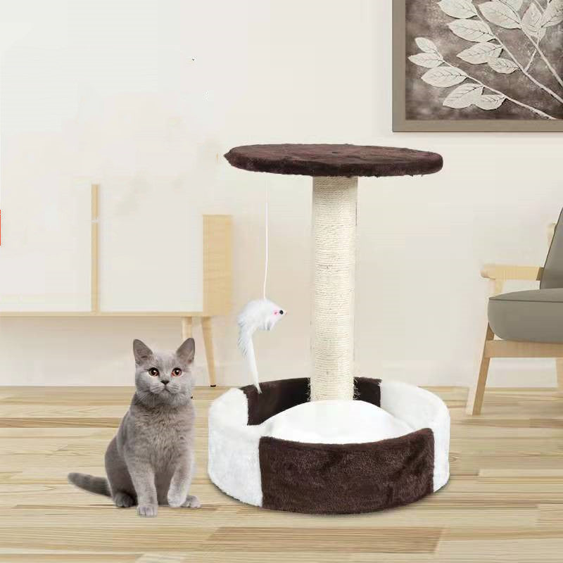 Katzen-Kratzbaum mit integrierter Säule