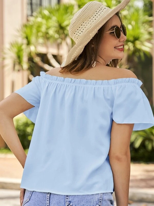 Off-Shoulder T-Shirt für den Sommer