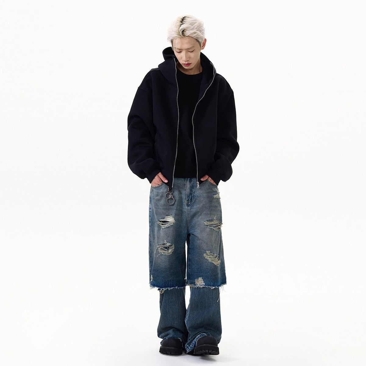 Kapuzen-Cardigan für Herren