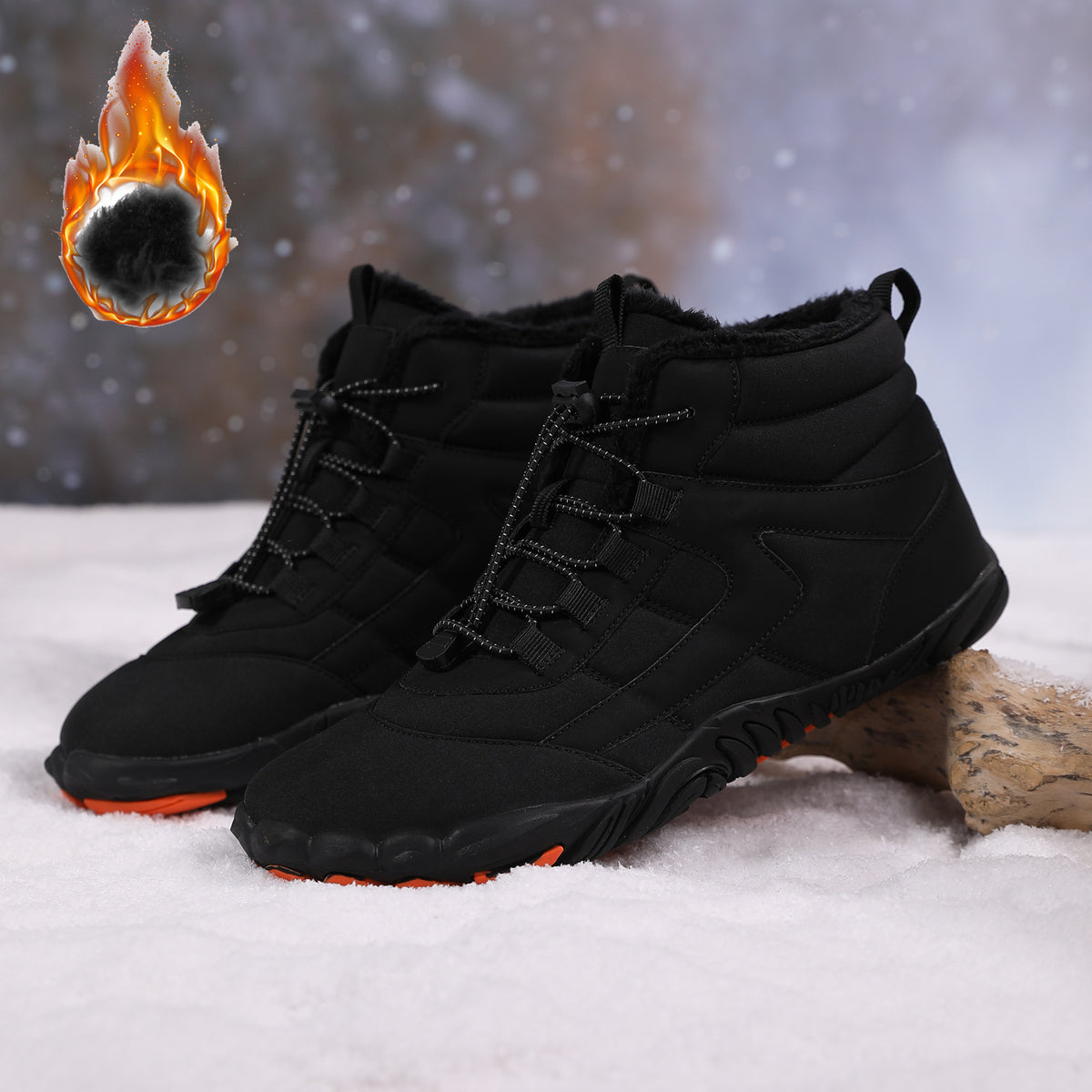 Plus-Size Outdoor Five-Finger-Schuhe mit Fleece – Bild 7 | LuxeStyle