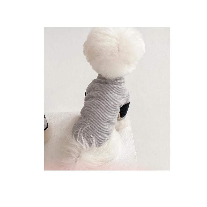 Kontrastierter Vertikal-Pullover für Haustier – Bild 3 | LuxeStyle