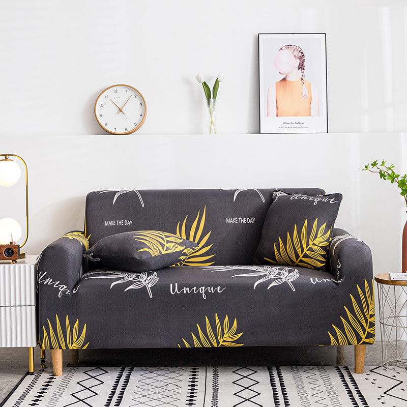 Elastischer Sofabezug mit Blumenmuster