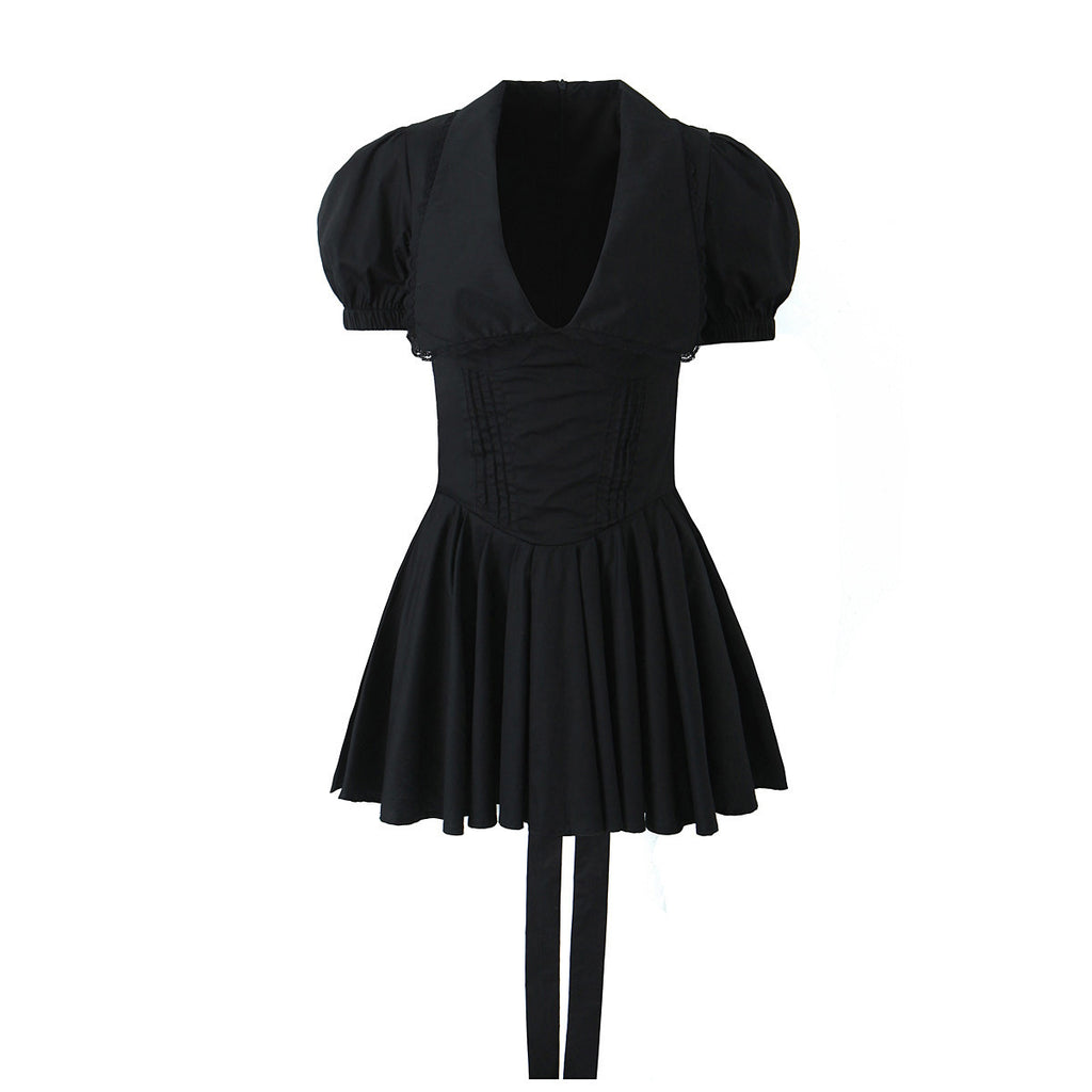 Sweet Doll Collar Mini-Kleid mit Spitze – Bild 6 | LuxeStyle