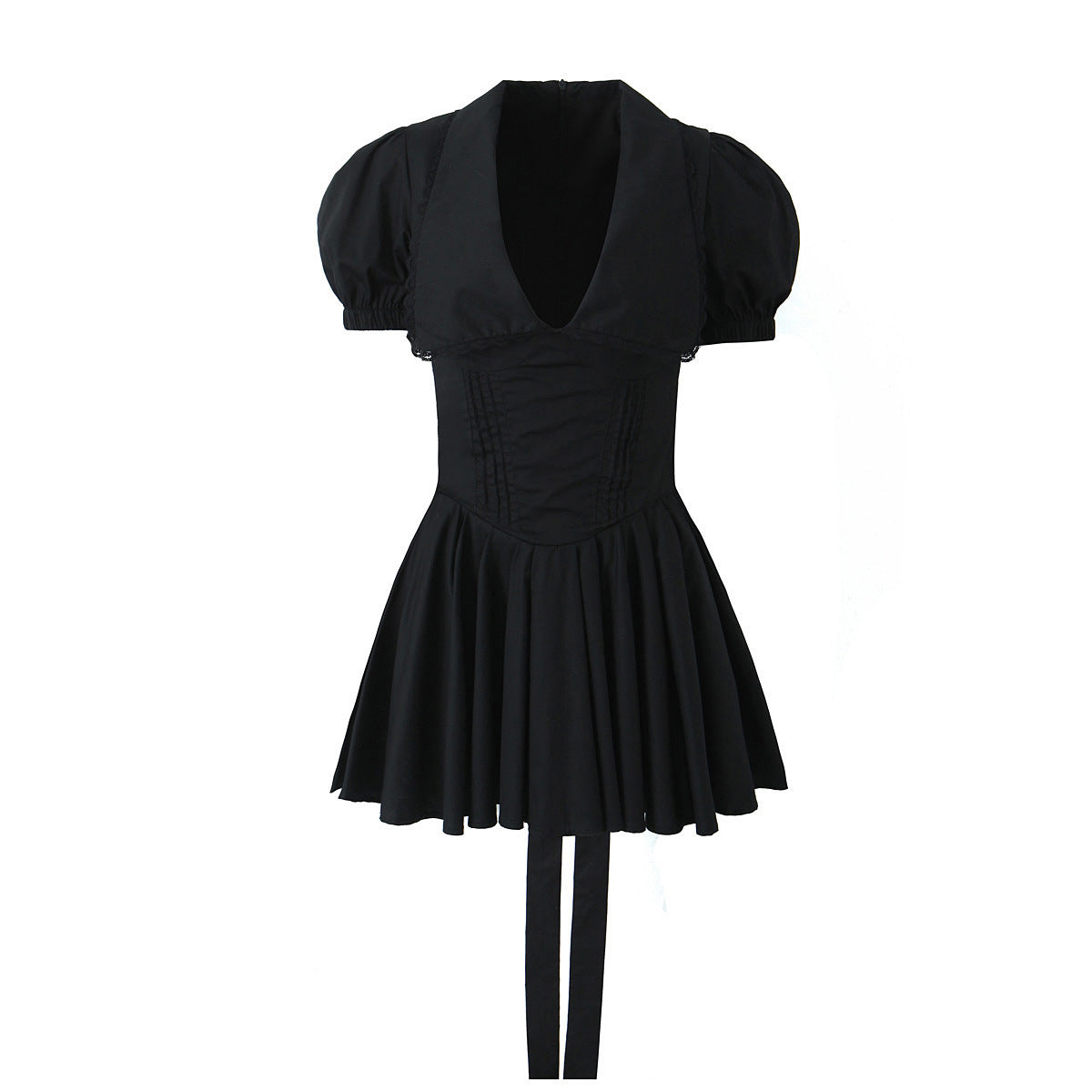Sweet Doll Collar Mini-Kleid mit Spitze – Bild 6 | LuxeStyle