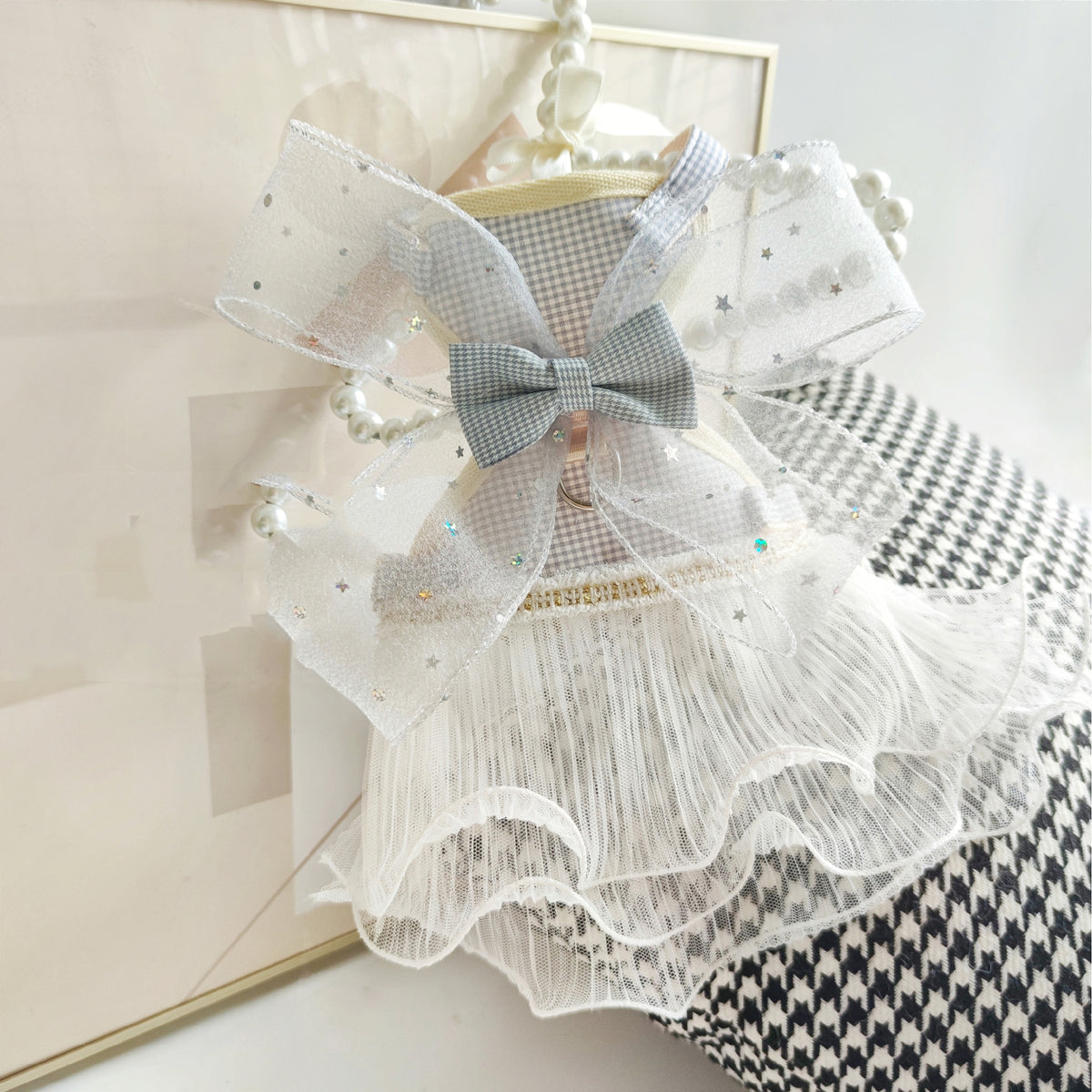 Hundeleine mit Brustgeschirr aus mehrlagigem Garn – Bild 4 | LuxeStyle