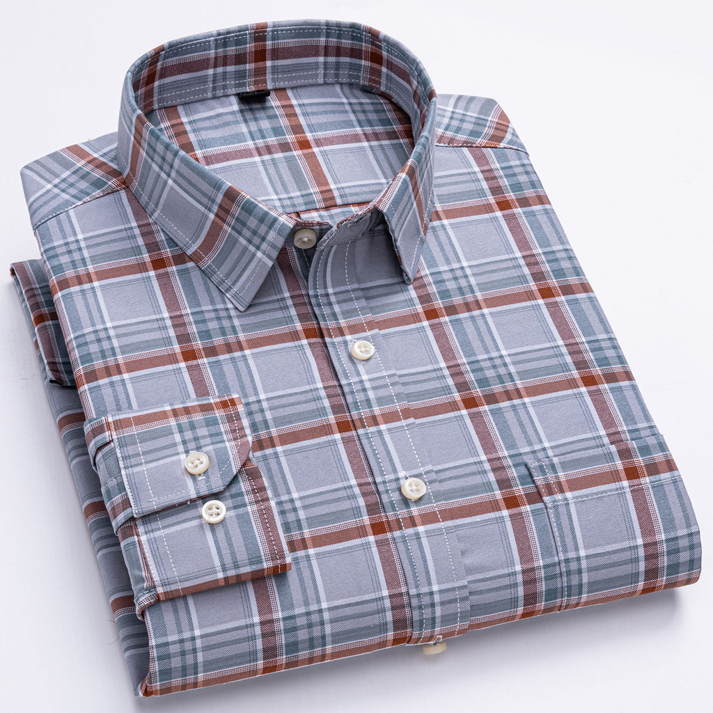 Plaid-Oxford-Hemd für Herren – Bild 9 | LuxeStyle