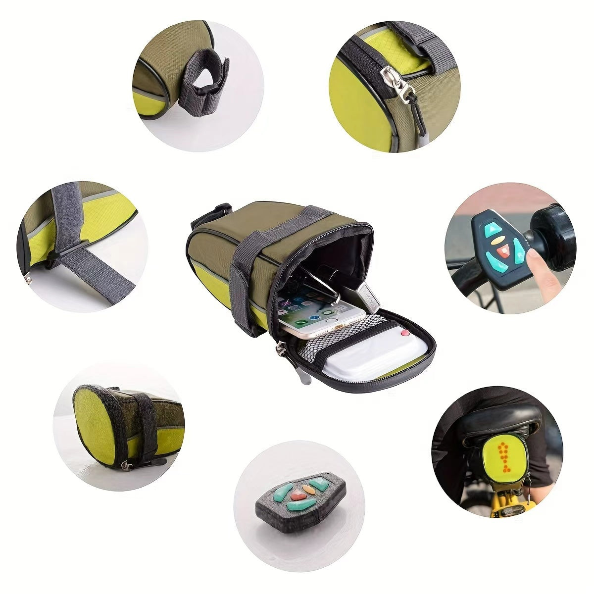 LED-Fahrradtasche mit Fernbedienung