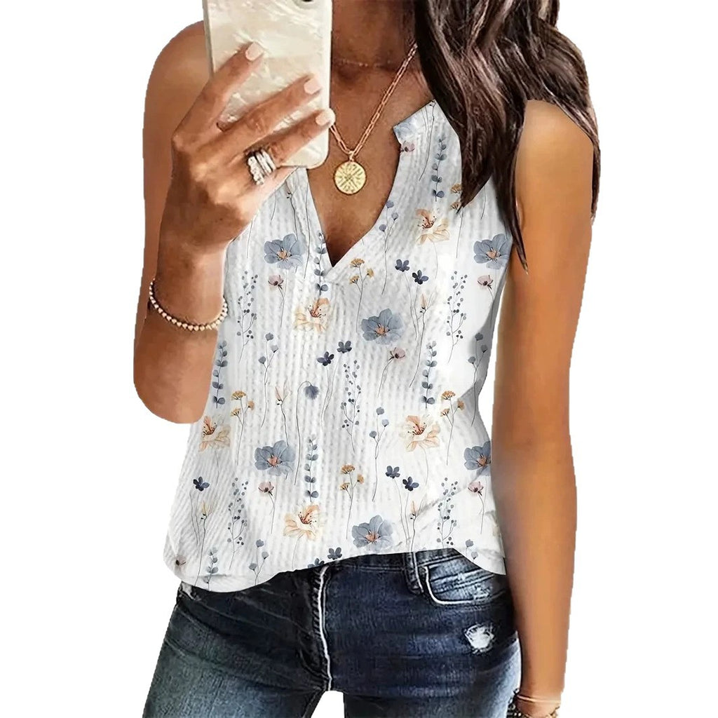 Sommerliches Floral-Print Tanktop