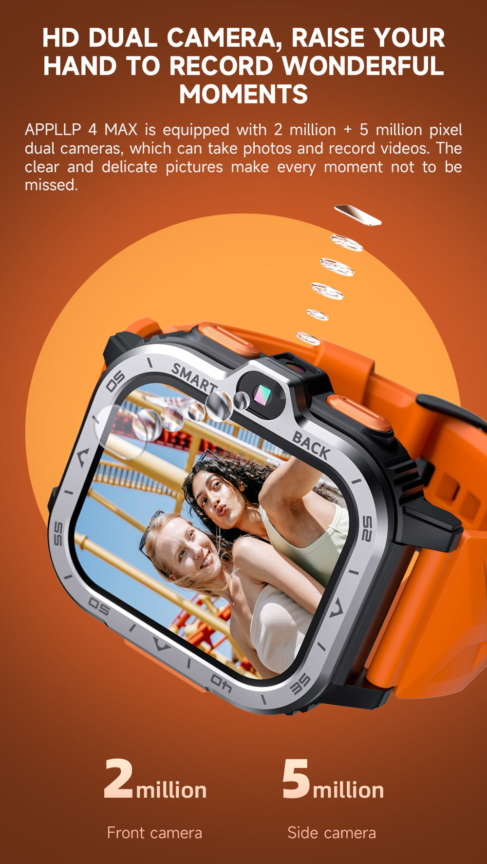 Smartwatch mit 2‑Zoll‑Display und Silikonarmband – Bild 14 | LuxeStyle