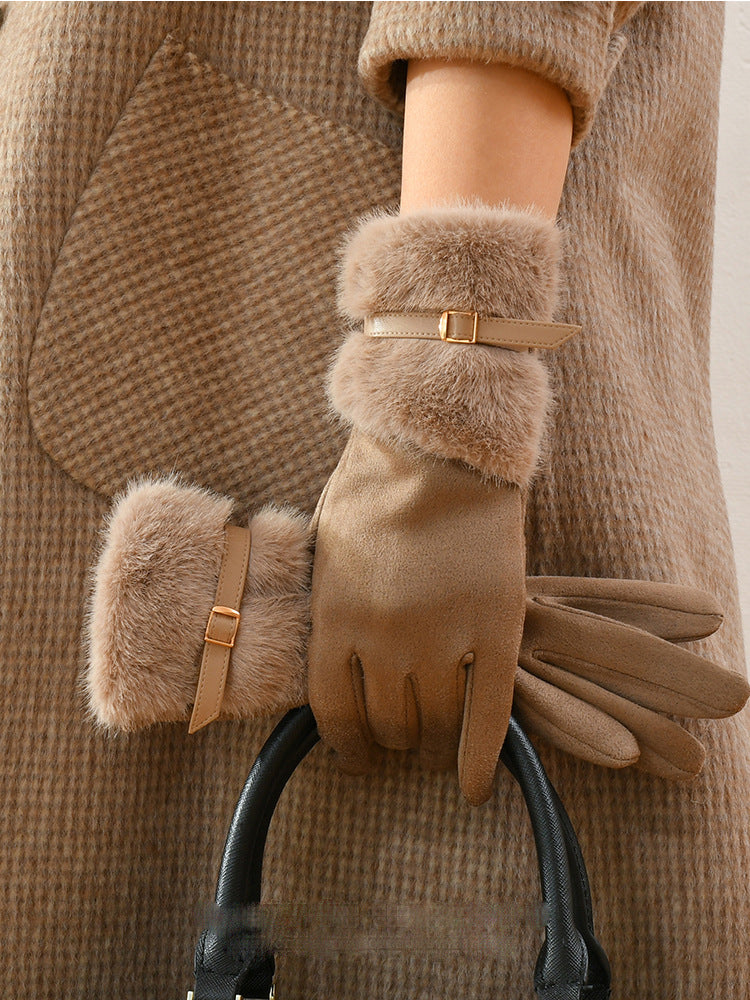 Warme Touchscreen-Handschuhe mit Fleecefutter