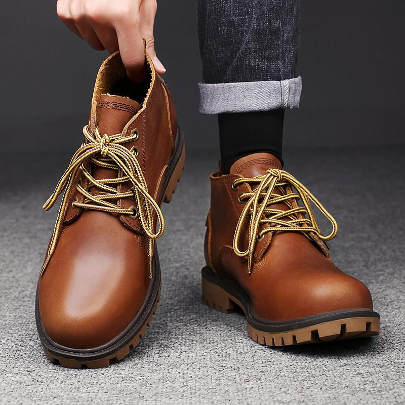 Herren Martin Boots mit Absatzerhöhung