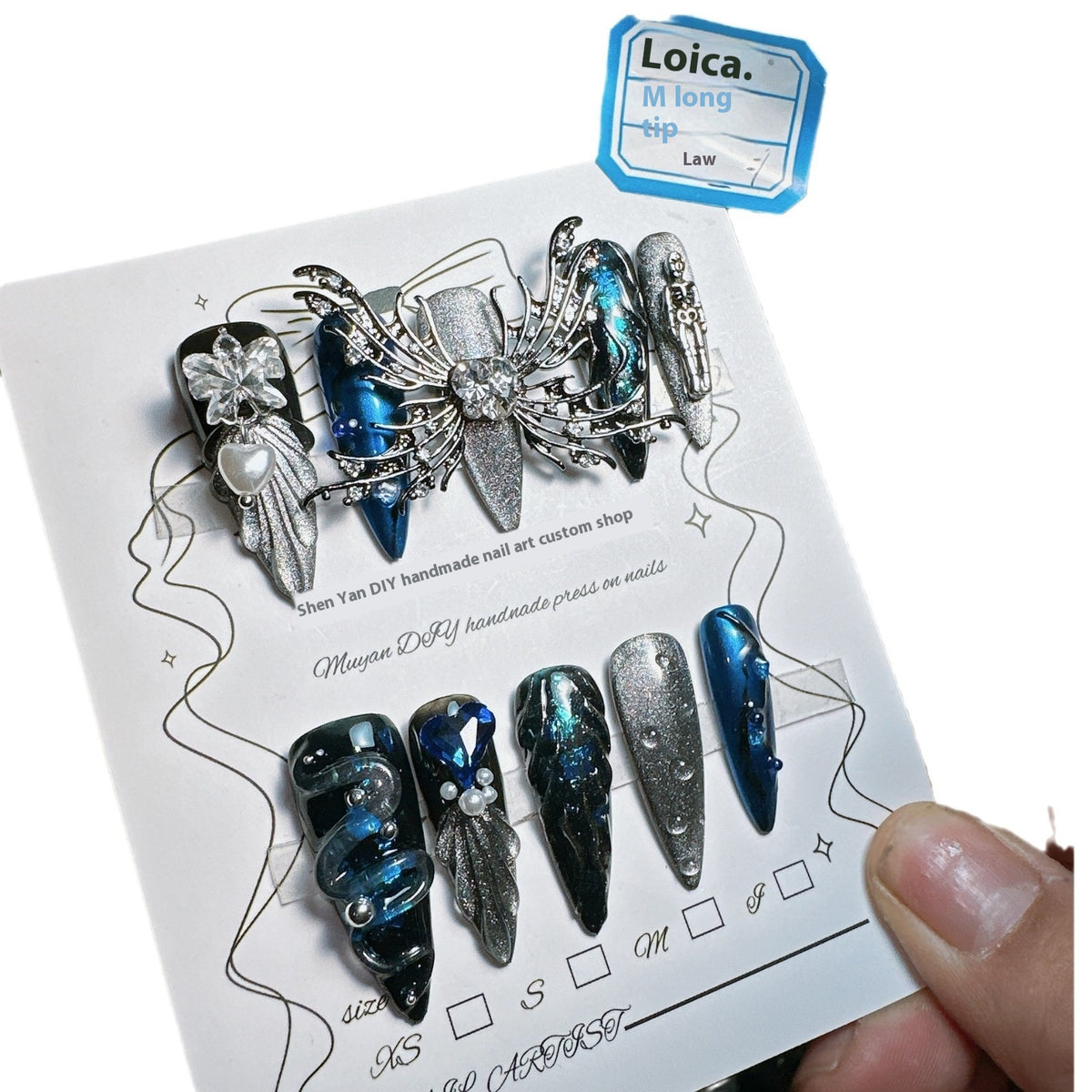 Loica Luxus 3D-Schmetterlingsnägel | LuxeStyle