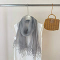 Organza Schal mit Quasten