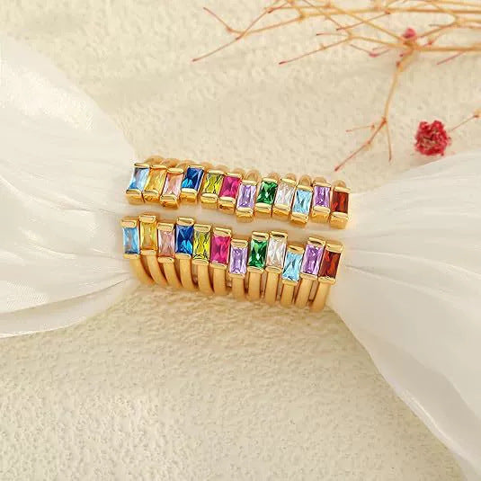 Rechteckiger Zirkonring – Bild 5 | LuxeStyle