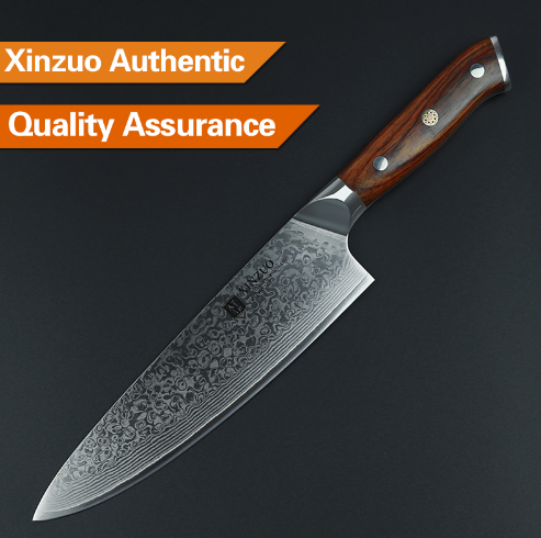 XINZUO 8-Zoll VG10 Damast Kochmesser – Bild 2 | LuxeStyle