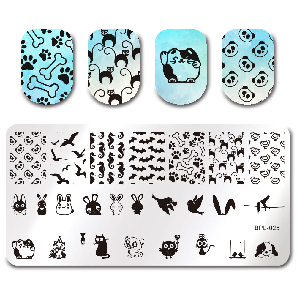 Stahl Stempelplatte für Nageldesign