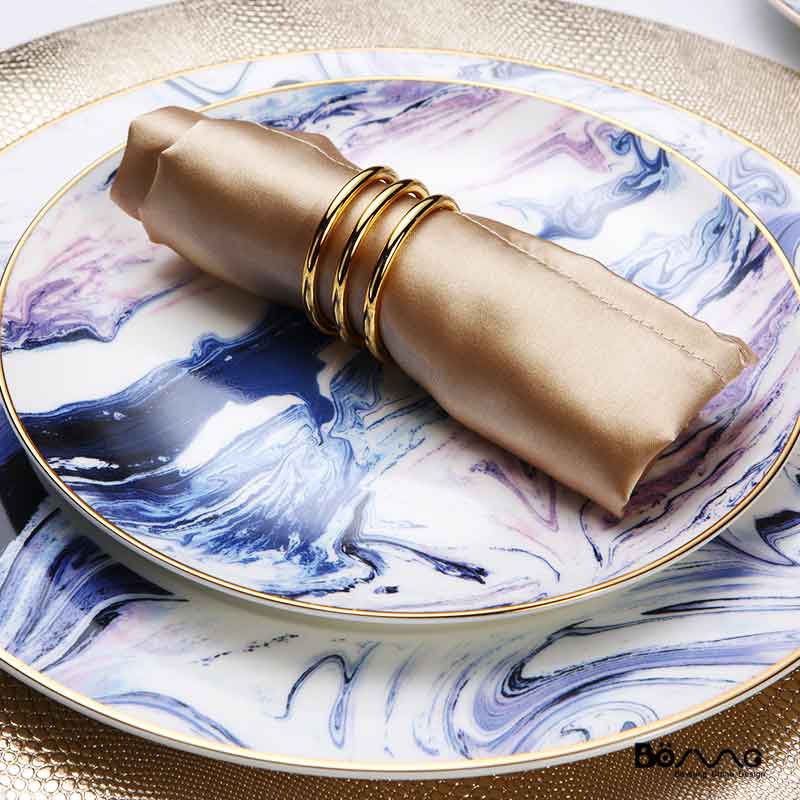 Banjian Geschirrset «Purple Ink» | LuxeStyle