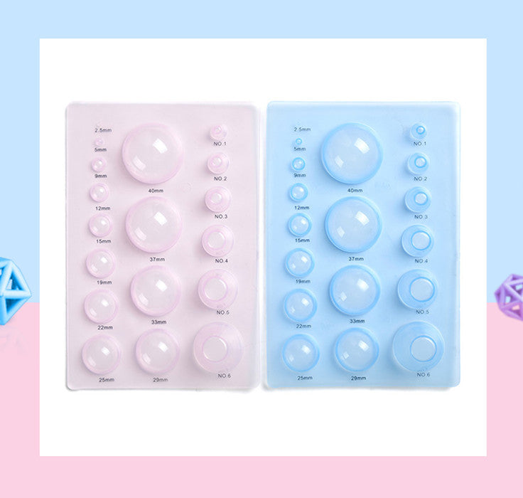 Bälle-Formbrett – 3 Reihen, transparent blau – Bild 5 | LuxeStyle