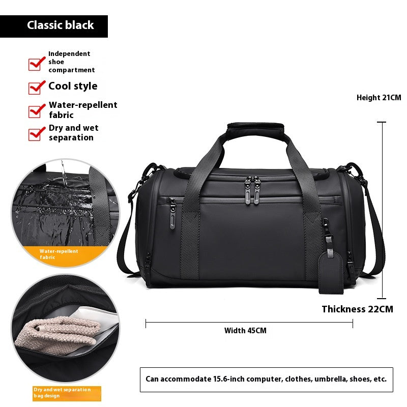 Grosse Reise-Tasche mit Nass-/Trockentrennung