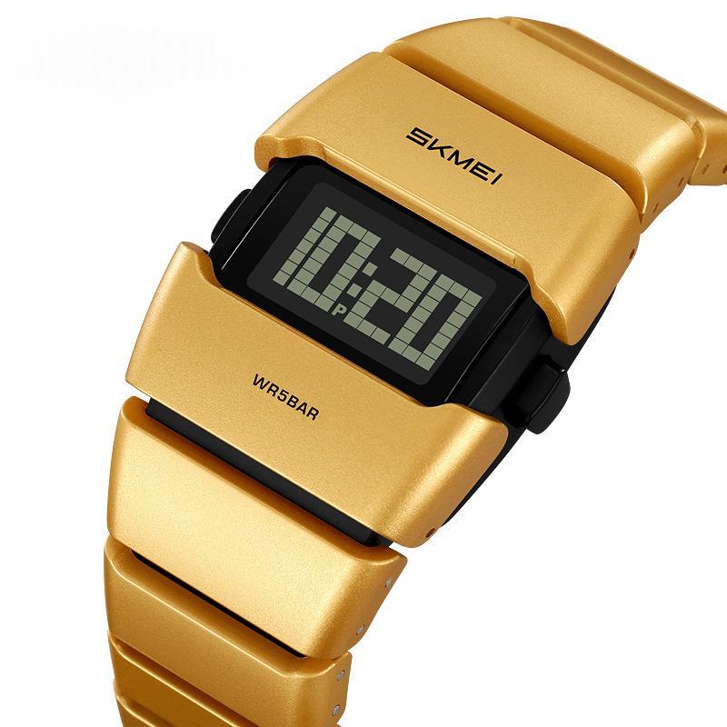 Wasserdichte Armbanduhr Gold Chronograph – Bild 8 | LuxeStyle