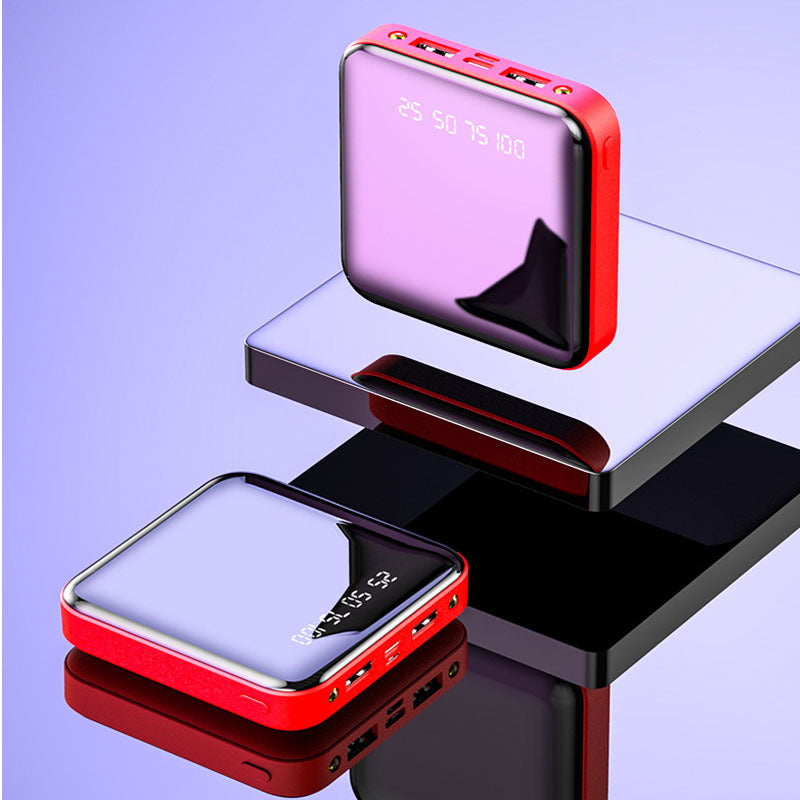 Powerbank mit Spiegel und LED-Anzeige