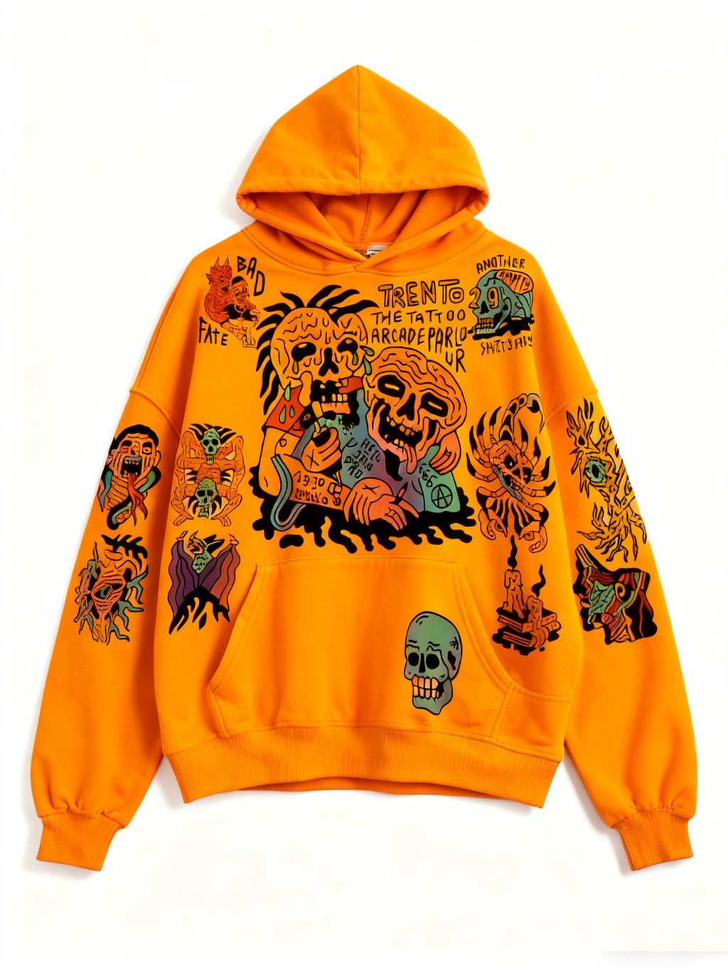 Freizeit-Pullover mit Print aus Polyester