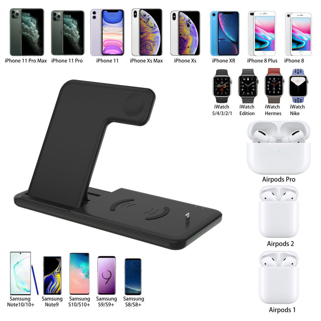 4-in-1 Wireless Ladestation für iPhone, Watch, AirPods