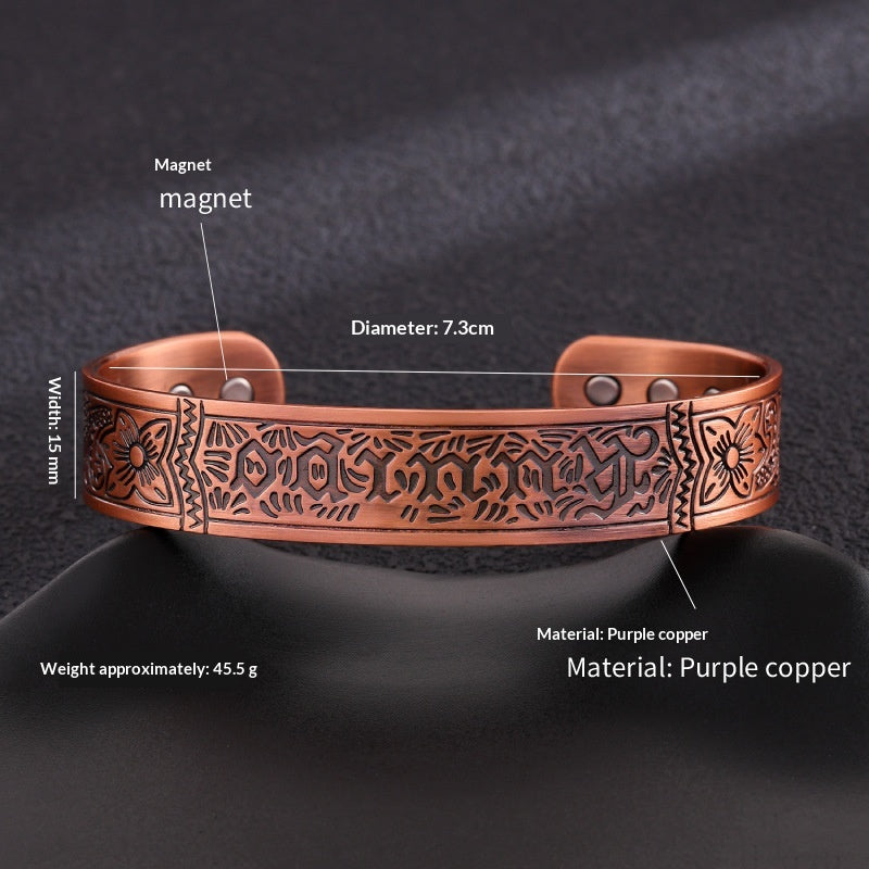 Magnetarmband aus rotem Kupfer – Bild 8 | LuxeStyle