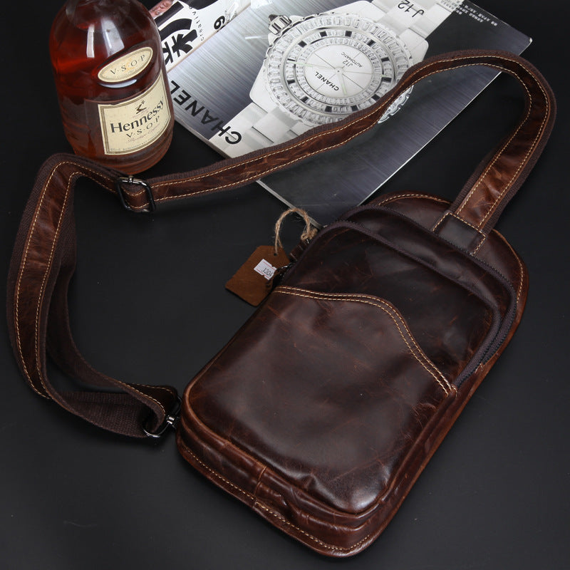 Herren Umhängetasche aus Wachsleder | LuxeStyle