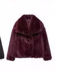 Winter Plüschjacke – Flauschige Lapel Jacke