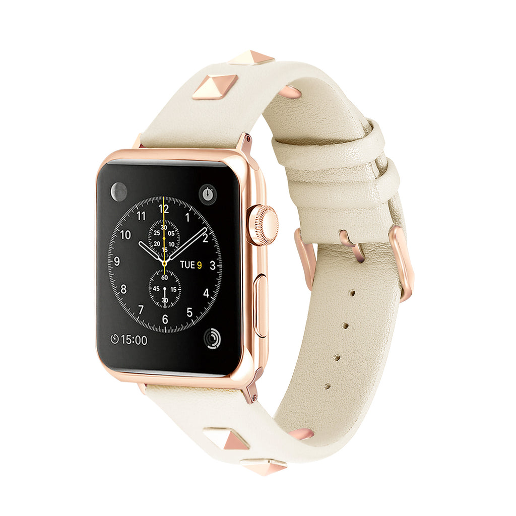 Lederarmband mit Nieten für Watch – Bild 4 | LuxeStyle