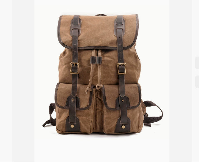 Reise-Rucksack Canvas & Leder – Bild 3 | LuxeStyle