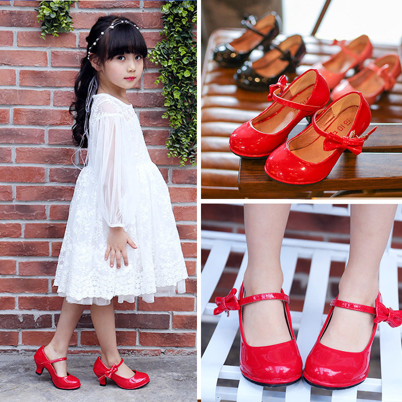 Bunte Schleifen-High Heels für Kinder – Bild 1 | LuxeStyle