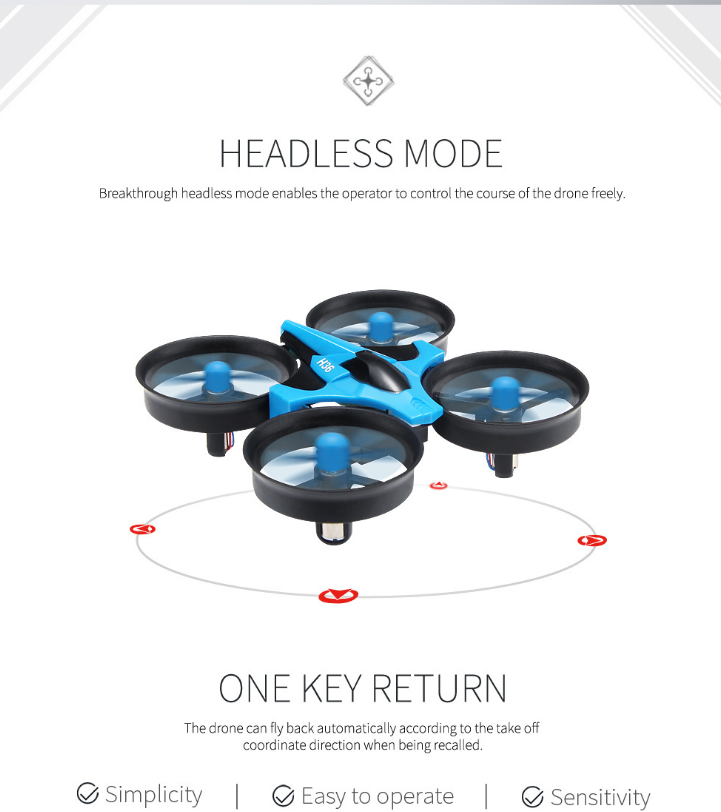 JJRC H36 Mini Drohne mit Headless Modus