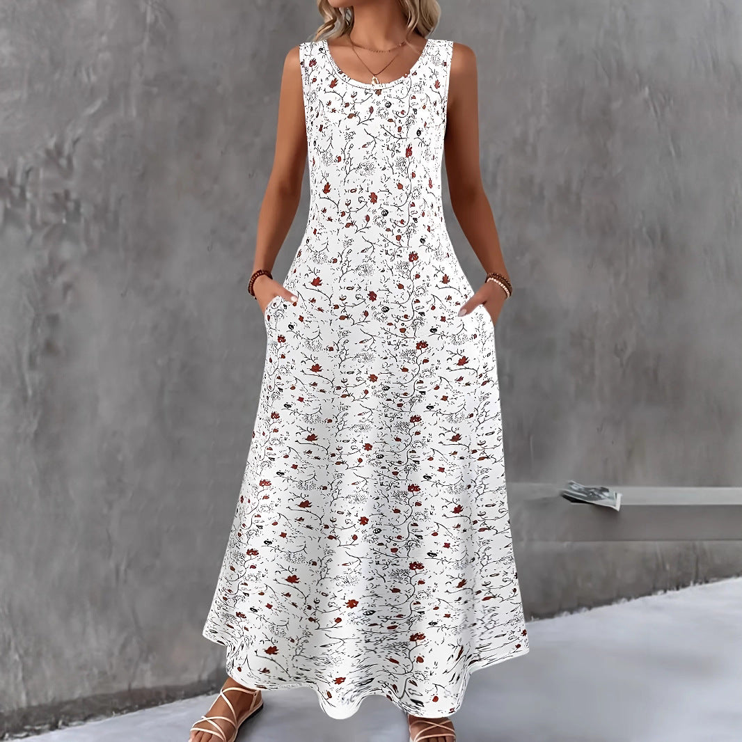 Sleeveless A-Linie Kleid