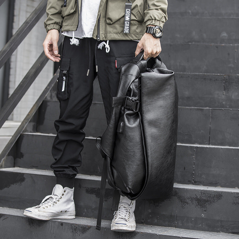 PU Schultertasche Männer, quadratisch, mit Deckel – Bild 2 | LuxeStyle
