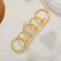 Vergoldeter Unisex-Ring mit drei Gliedern – Bild 5 | LuxeStyle