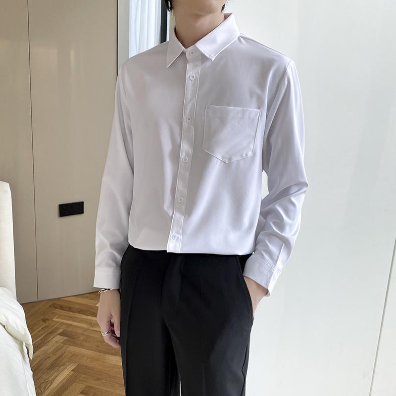 Herren Langarmhemd Slim Fit Business
