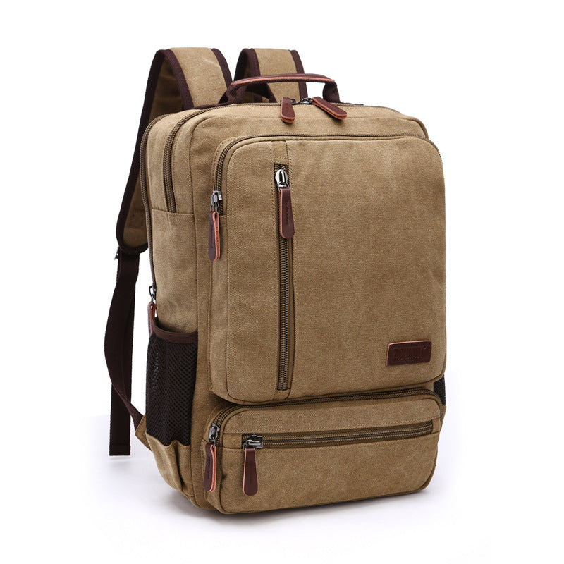 Retro-Rucksack aus Canvas – Bild 3 | LuxeStyle