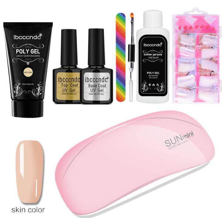Painless Crystal Gel Nagelverlängerungs-Set