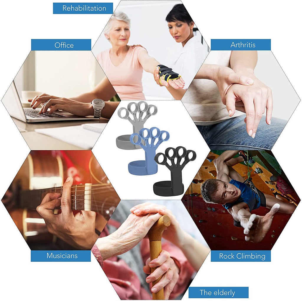 Silikon-Finger-Übungsstrecker für Arthritis & Stärkung