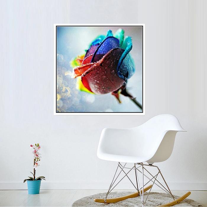 5D DIY Diamant Painting Bunte Rosen (30x30cm) – Bild 4 | LuxeStyle