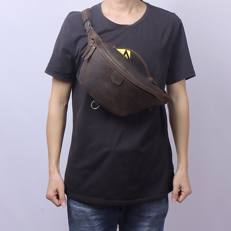 Vintage Handgemachte Kuhleder-Waistbag – Bild 3 | LuxeStyle