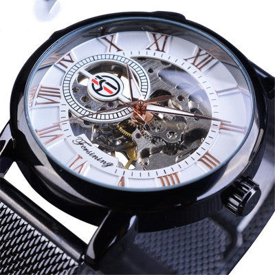 Herren Mechanikuhr mit Milanaise-Armband – Bild 4 | LuxeStyle
