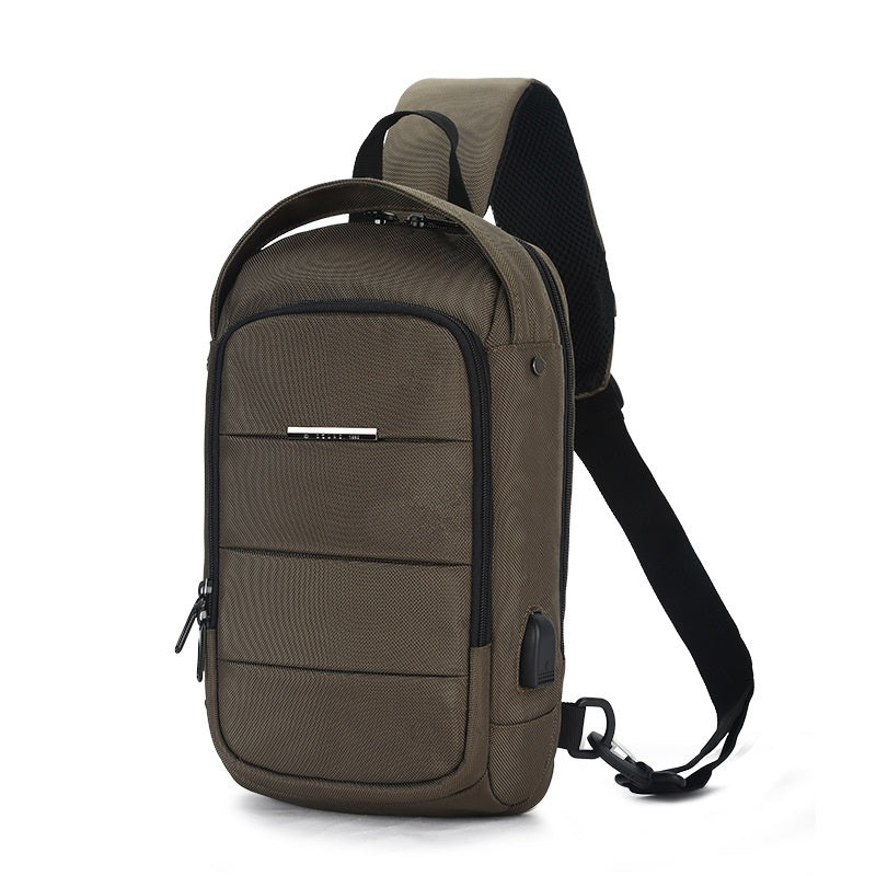 Herren-Crossbody-Tasche aus Oxford-Stoff