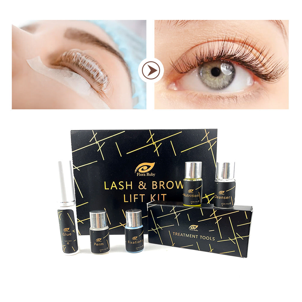 Wimpernlifting & Augenbrauenlaminierung Set mit Keratin