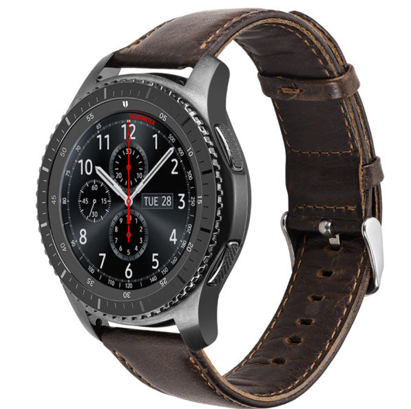 Leder-Armband für 22mm Uhren