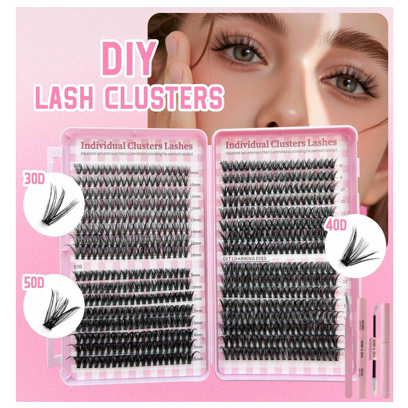 DIY Wimpern-Set mit 640 Einzel-Büscheln