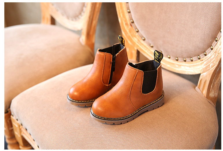 Kinder Leder-Stiefeletten für Herbst & Winter